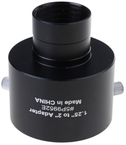 DOSERTY Schwarzer Okularadapter, 3,2 cm auf 5,1 cm, Befestigungslösung für Astronomen, Projektion, Astrofotografie, Teilmontage für Teleskope