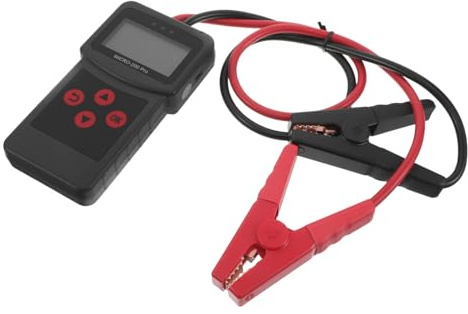 Anneome Digital Car Battery Tester with LCD Screen Abs Plastic Weatherproof Portable Accurate Voltage Condition Monitor for Cars Motorcycles Trucks Lightweight Auto Battery Analyzer for