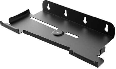 Wall Mount Bracket Game Console Base Stand Holder with 2 Controller Mounts Display Stand Base Wall Hanging Stand for PS5 Slim Digital Edition and Disc Edition