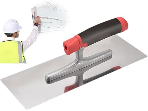 Llana para Concreto - Acero Inoxidable Resistente a la Oxidación Herramientas de Enlucido | Llana de Acabado - para Rejuntado, Enlucido, Acabado e Instalación de Mortero, Cemento, Albañilería y
