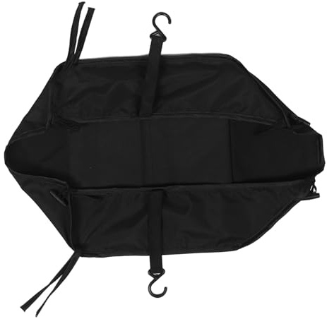 WEKAMOS Cesto Inferiore per Passeggino Oxford Nero Ampia Capacità, Organizer Resistente che Impedisce la Caduta degli Oggetti, per Shopping e Uso All'aperto