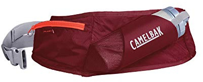CAMELBAK Unisex – Adulto Flash Belt Cinturón de hidratación, Unisex Adulto, 1846601000, Burgundy/Hot Coral., 17oz