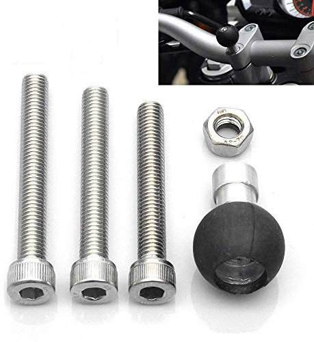Base de boule de tige de fourche de moto Riloer, boule de serrage de guidon de moto avec vis M8 pour montage RAM