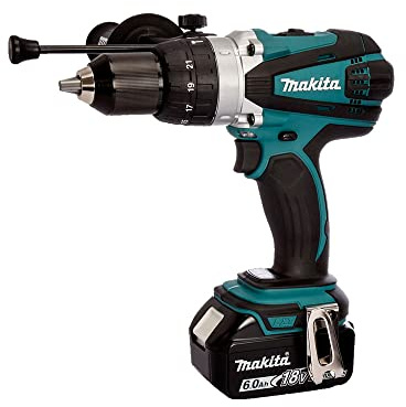 Makita Dhp458 g1 Percussions-Bohrschrauber 91 Nm Lxt 18 V + 1 Akku 18 V 6 Ah Li-Ion Bl1860B