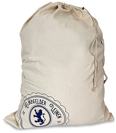 Bolsas de algodón extra grandes para la colada con correa de transporte y cordón, 90 x 120 cm, lavables, con certificado Öko-Tex 100, para la colada, cesta para la colada, cesta de la colada, cesta de