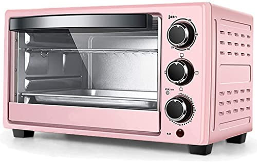 CAZARU Mini Horno y Parrilla, Horno eléctrico de 23 L, 1300 W, Temperatura Ajustable de 70 a 250 ℃ y Temporizador de 60 Minutos, Horno Tostador de encimera de convección