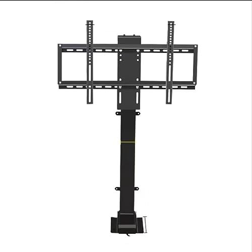 YUZDNM Ascenseur TV Électrique Télescopique - Support De Plancher TV - Rotation Manuelle À 360° vers La Gauche Et La Droite, Convient Aux Écrans LED De 26 À 70 Pouces, avec Charge De 60 Kg/132 LB