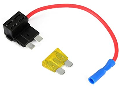 12v Sicherungsabgriff ATO ATC Kunststoff Metall für Auto | 20 A Sicherung, Gelb, Mittlere Größe, Einfacher Austausch, 10 A Dauerstrom