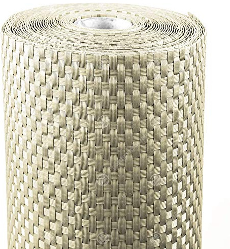 GardenersDream Polyrattan Sichtschutz & Windschutz (Beige, 1 x 5 Meter) - Polyrattan Balkon Sichtschutz Wetterfest - Ideale Sichtschutz Garten-, Sichtschutz Zaun- & Sichtschutz Balkon Verkleidung