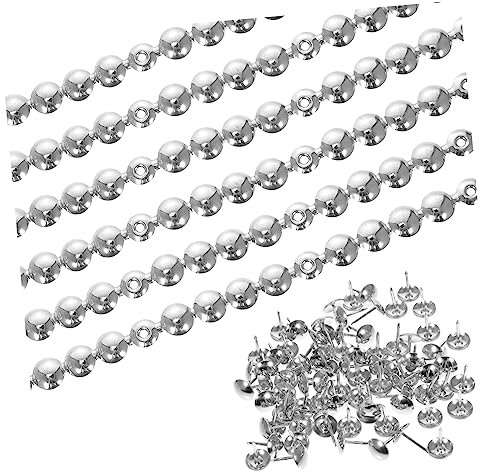 CIYODO Polsternägelstreifen 1m Eisen 11mm Durchmesser Glänzend Dekorativ Möbel Sofas Stühle Zweisitzer Ottomane