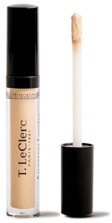T.LeClerc Concealer, flüssig, Vanilletönung, 2-in-1-Pflegeaktiv, korrigiert Augenringe & spendet Feuchtigkeit, 8H – leuchtender, frischer, entspannter und einheitlicher Teint – Vegan & hergestellt in