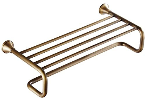 DKRAHRJJ Handtuchhalter, Handtuchständer Aus Messing, Wandmontierter Handtuchhalter Mit Doppelter Lage, Handtuchständer Fürs Badezimmer/60 * 26 * 14Cm