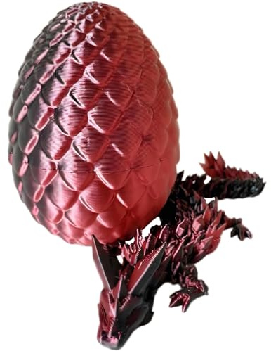 3D Dragon Egg With Mystery Flexible Dragon Inside - Home Office Executive Desk Toy Easter Gift