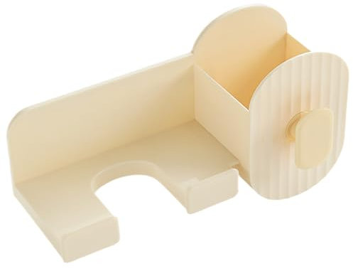 Riaisttd Soporte para secador de pelo, organizador de montaje en pared, 9.25 pulgadas, estante de rizador, amplio estante de tocador, soporte para toallas de peine, bandeja de almacenamiento de