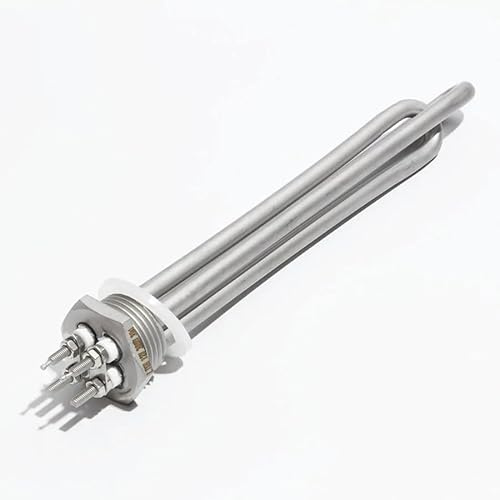 LIUCH Elemento calefactor for calentador de agua Solar, calentadores tubulares de 1 pulgada, todo de acero inoxidable 304, DN25 DC 12V/24V/48V 300W 600W(Heater only,DC 24V_300W 200MM L)