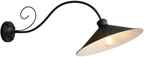Luce murale di campagna americana, lampada piccola retrò nostalgica, illuminazione con applique da cantiere per esterno, lampade a vite E26 a vite, lampade a cortile esterno, per porta anteriore