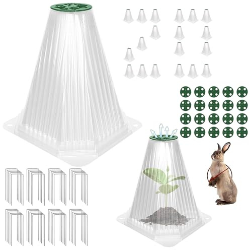 Lembeauty Campanas De Protección para Plantas De Jardín | Protección contra Heladas Jaula De Plantas En Forma De Campana - Reutilizable con Clavos De Tierra Y Agujeros De Ventilación para Fresa,