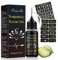 Tattoo Ink, Tintas para Tatuar, Tinta para Tatuajes, Etiquetas Engomadas del Tatuaje, Tinta/Gel a Base de Fruta de Jagua, Tinta de Tatuaje Semipermanente,Negro/Azul Oscuro, Natural y de Larga Duración