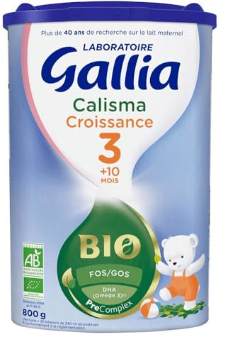 Gallia calisma bio croissance lait 3ème âge 800g