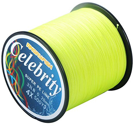 ANGRYFISH Premium 4-strängad flätad fiskelina - prisvärd, noll-stretch, liten diameter - perfekt för nybörjare sportfiskare