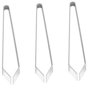 SKISUNO 3 Pcs Stainless Steel Fish Bone Tweezers Beveled Tip Precision Food Tweezers for Bone Removing Pig Hair Removal Kitchen Tool for Restaurant and Home Use