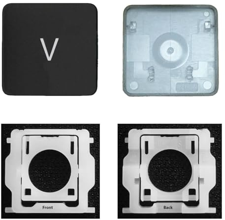 CTBDZ Tasti Singoli con Cerniera di Ricambio per (M1 M2) MacBook Pro A2141 A2251 A2289 A2338 A2442 A2485, Sostituzione per Tastiera MacBook Air A2179 A2337 A2681 (Tasti V)