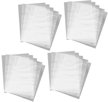 YOSADIER 100 Stück Pvc Schrumpfbeutel 16x24cm Transparent Verschleißfest Schützend Für Lebensmittel Und Flaschen