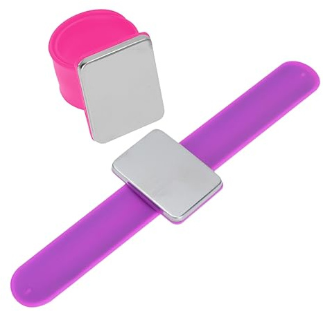 GARIOUANS 2 Stück Magnetisches Handgelenkband für Friseure Silikonarmband mit Magneten zum Halten von Haarklammern und Nadelhaltern Praktisch und für Salongebrauch