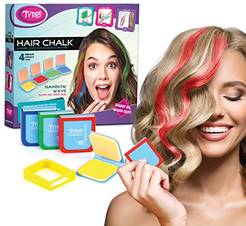 TyToo Gesso per capelli – Rainbow Wave, sicuro da usare, colore temporaneo per capelli per bambini