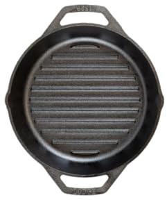 Lodge Grillpfanne aus Gusseisen, 26 cm, Schwarz