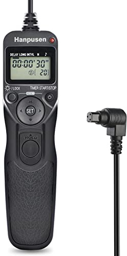 Camera Wired Intervalometer Remote Control, Cameras Timer Shutter Release Compatible with Canon EOS R5, 6D Mark II, 7D Mark II; Replaces RS-80N3 Shutter Release Cords