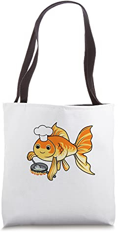 Ironic Goldfish Chef Cooking Aquaristics Tote Bag