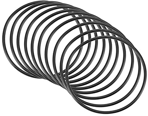 QUARKZMAN 10 Stücke Nitrilkautschuk Gummidichtung O-Ringe 55mm x 51mm x 2mm für Wasserhahn Klempner Reparatur Dichtung Verbindung, Schwarz