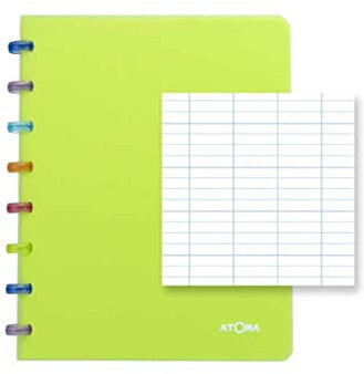 ATOMA Notizbuchsystem - Tutti Frutti - A5 - grün - Seyes