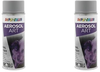 DUPLI-COLOR 454424 AEROSOL ART RAL 7001 silbergrau seidenmatt 400 ml (Packung mit 2)