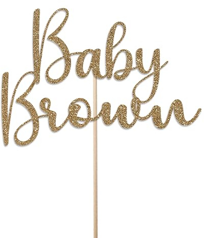KreateSquare Personalised Cake Topper, Custom Name Party Cake Decoration