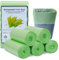 Lot de 100 sacs poubelle biologiques de 15 litres - Sacs poubelle compostables - Sacs poubelle bio - Sacs poubelle biologiques - Pour cuisine, salle de bain, salon - Vert clair