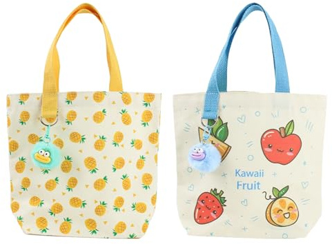 Spldsun 2 Borse per la Spesa Pieghevoli, Borsa Piccola in Stoffa con Manico, Riciclare le Borse Della Spesa, Trasporta con Facilità Tutti i tuoi Oggetti Essenziali per la Moda