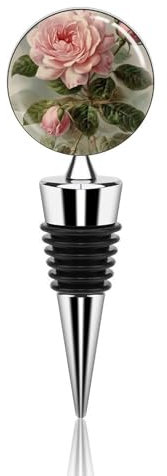 Vintage Rose Bottle Stopper Beverage Bottle Sealer Reusable Wine Stopper Personalised Champagne Stopper Unique Wine Bottle Corks Keep Fresh Suitable for Standard