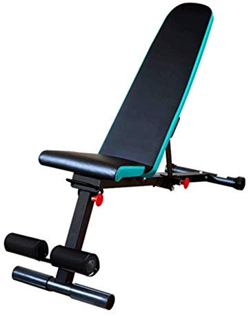 PUFAHAU Verstellbare Hantelbank, Gewichtheben, Sit-Up-Bänke, Bauchmuskelbänke, Heimtrainings-Fitnessstudio, Flache Schrägbank, Negativbank für Ganzkörpertraining