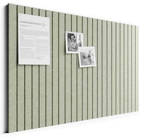 Bumusty Cork Board Alternative, 6-Pack Felt Pin Board, Sage