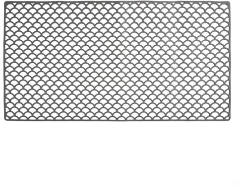 29 92x15 7 Inch Silicone Sink Mat, Non Slip and Heat Resistant, Protects Dishes and Glassware, Easy to Clean, Perfect for Kitchens (Gray)