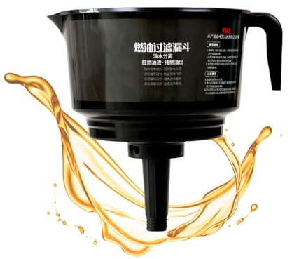 Filtro Imbuto Separatore Olio Acqua - Imbuto Filtro Separatore Olio Acqua per Automobili | Accessori Filtraggio per Rifornimento Veicoli Moto Barche Trattori
