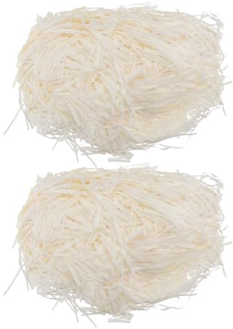 Toyvian Ropa de Cama para Hámster 2 Piezas de Papel Beige 100 G Absorción Alta y Material de Amortiguación para Nidos de Roedores Pequeños, Suministros para Mascotas, Cama Limpia Olores
