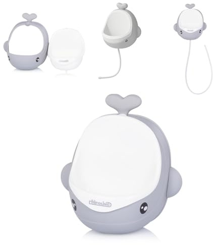 Chipolino Urinal Wal Toilettentrainer Behälter abnehmbar Spritzschutz ab 1 Jahr grau
