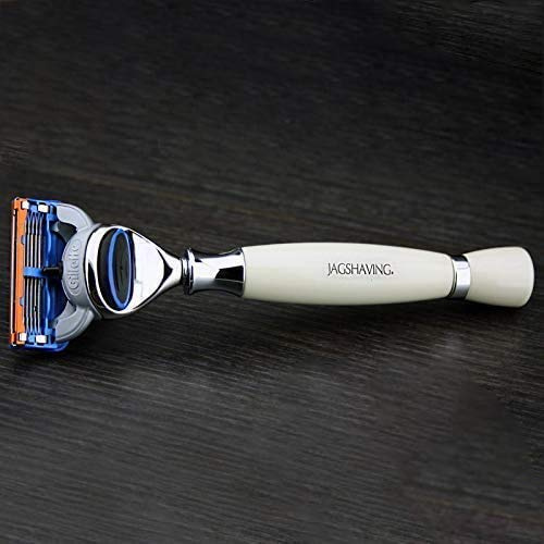 Luxus 5 Edge Patrone Kopf Rasiermesser Luxus Rasieren Collection von Jag Rasieren 5 Edge Kompatibel Unzerbrechlich Harz Handstück - als Geschenk