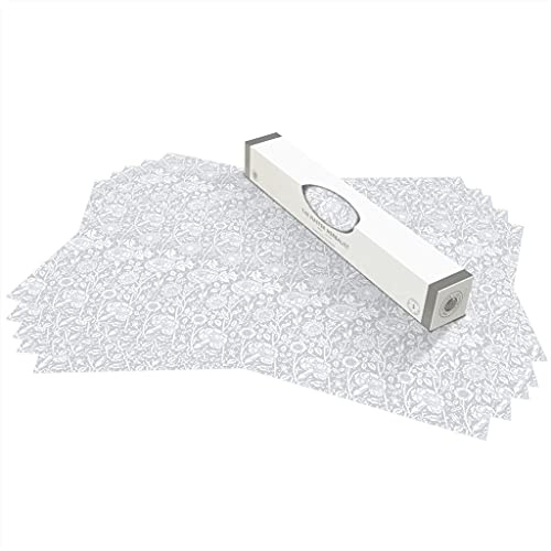 The Master Herbalist Fragrant Lily of The Valley Scented Drawer Liners in a Grey William Morris Design | Pack of 5 Sheets (Rolled) | Contains Essential Oils | Made in UK