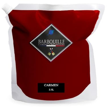 Peinture Lessivable Acrylique Mat – Murs et Plafonds - 2.5 Ltr Rouge et Rose - Carmin