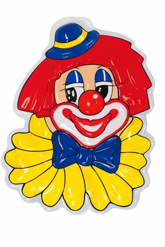 KarnevalsTeufel Wand-Deko Clown Wandbild Party Fasching Karneval 3D ca. 30 cm hoch