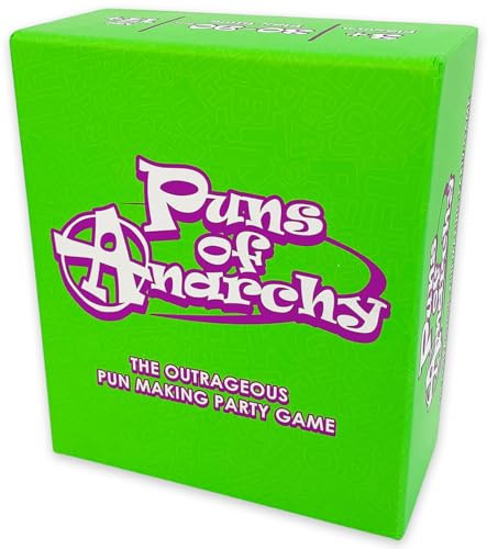 Puns of Anarchy Lustiges Kartenspiel für Erwachsene, für 3 + Spieler | Gemacht für schnelle Köpfe und Wortspiel-Liebhaber, großartige Wahl für Partys und Familienspielabende